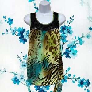 Speechless-Women's XL Pullover Top Sleeveless Side Tie Detail Neckline Design